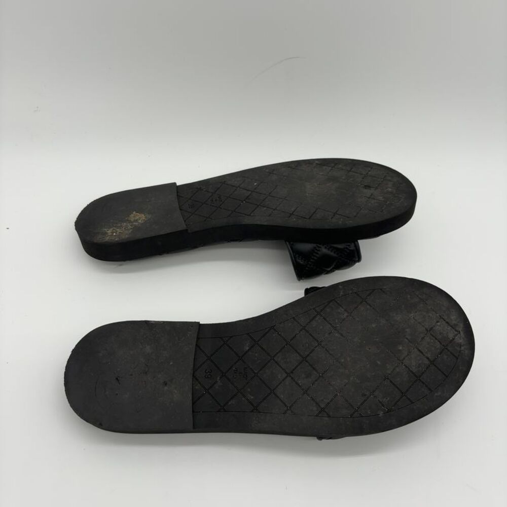 CHANEL Leather Slide Sandals - Picture 5 of 6
